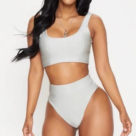 PrettyLittleThing Shape High Waist Bikini - Picture 8 of 8
